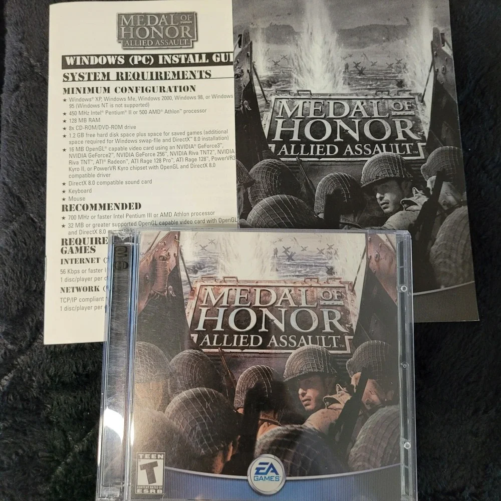 Medal of Honor PC Game Lot Allied Assault + Spearhead Expansion Pack Cent Europe